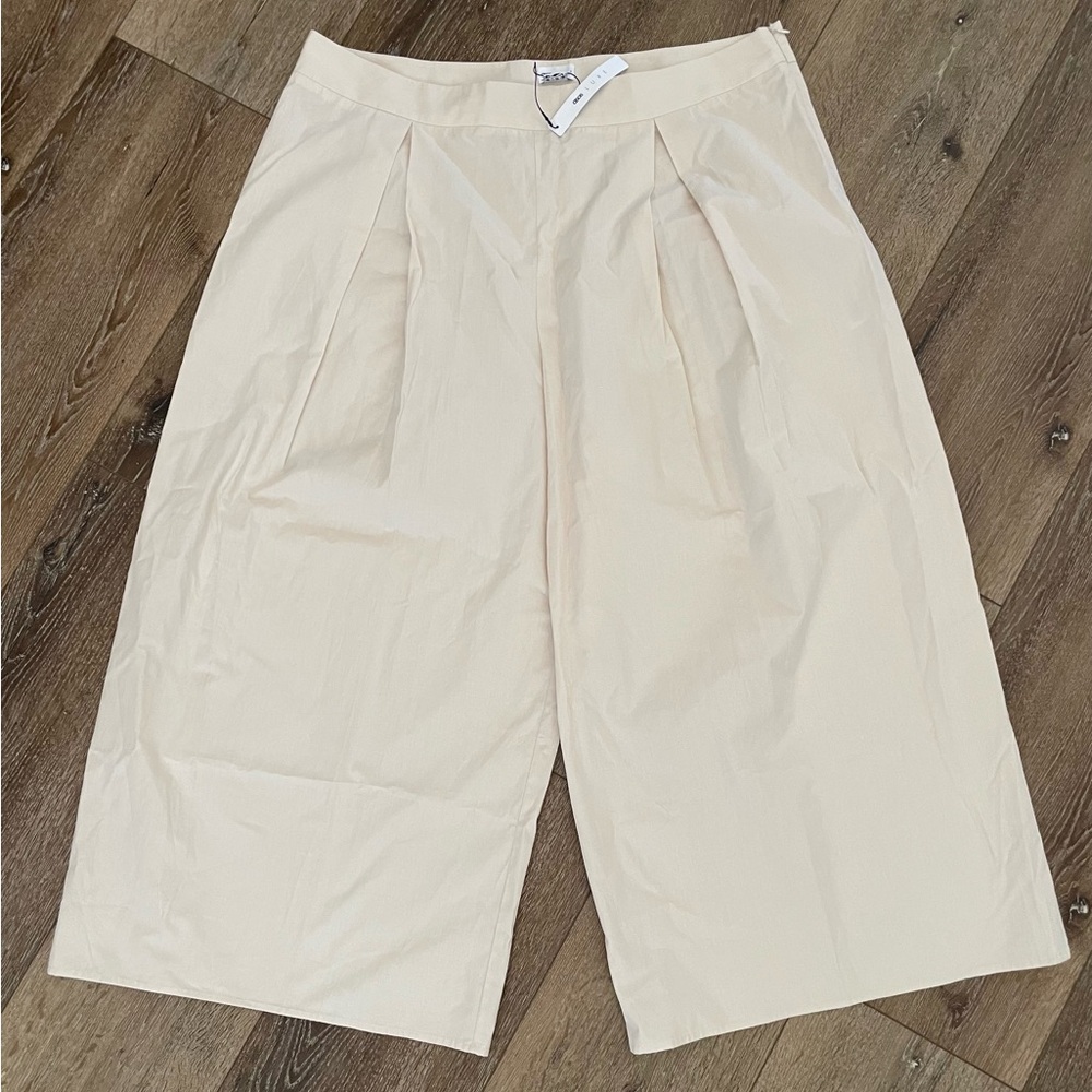 Witchery Cream Wide-Leg Culotte Pants